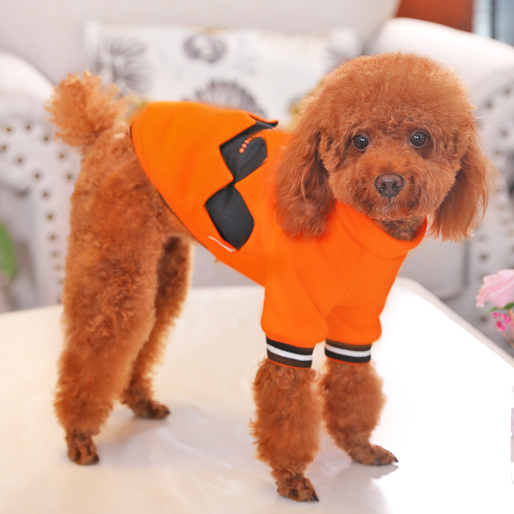Puppy dog clothes halloween pumpkin costume