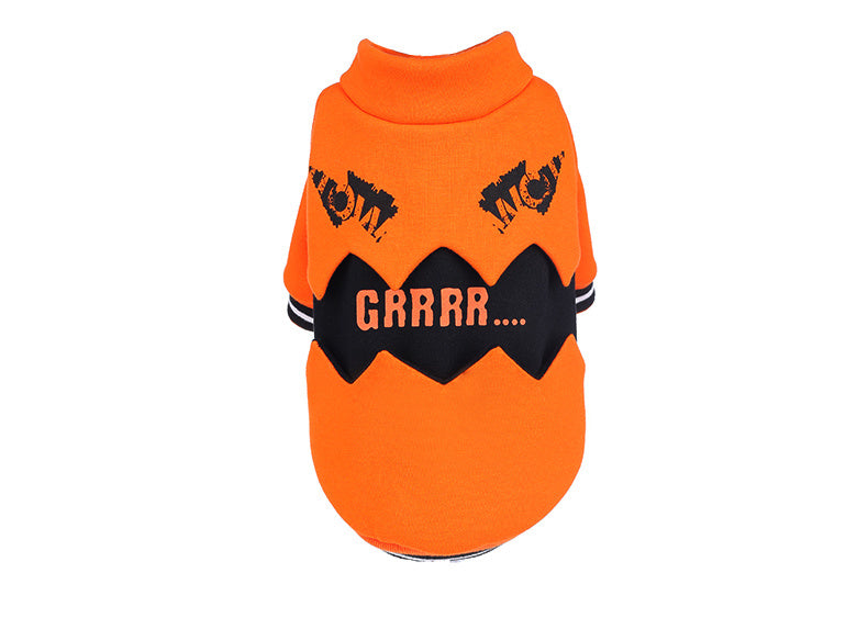 Puppy dog clothes halloween pumpkin costume